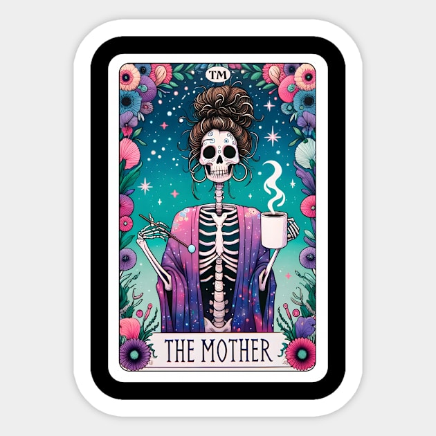 The Mother Funny Tarot Card Sticker by Printme Darling